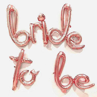 Bride To Be Foil Balloon Set – Slim – Rose Gold The Stationers